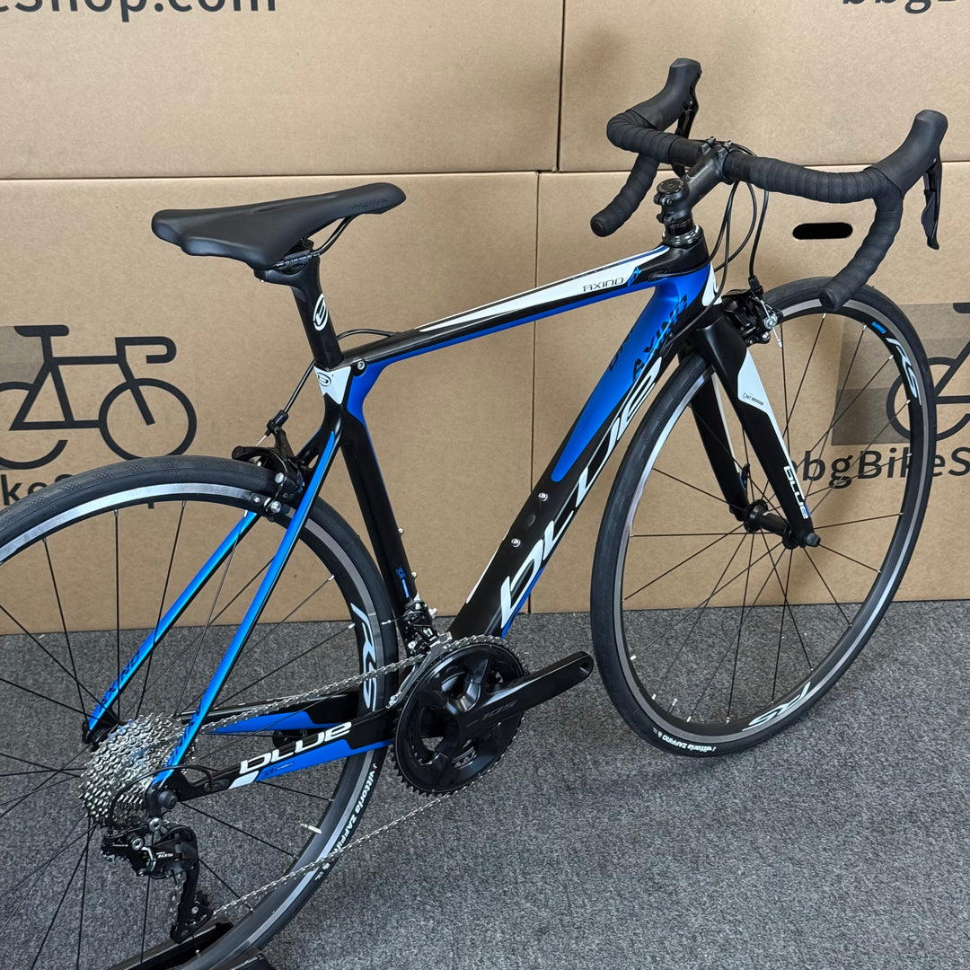 Used Blue Axino EX, 11-speed Shimano 105, Carbon Fiber Road Bike-2017, 52cm