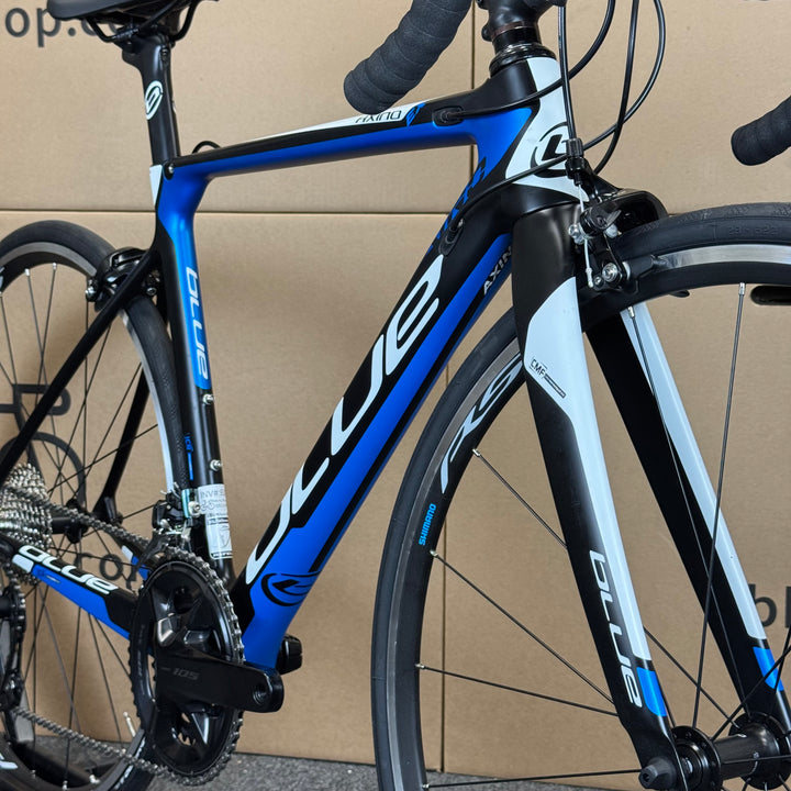 Used Blue Axino EX, 11-speed Shimano 105, Carbon Fiber Road Bike-2017, 52cm
