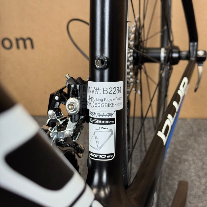 Used Blue Axino EX, 11-speed Shimano 105, Carbon Fiber Road Bike-2017, 52cm