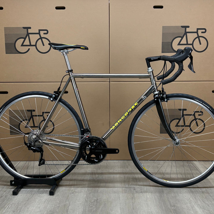 Used Mongoose Pro, 3Al/2.5V Titanium Road Bike, Shimano 105 11-Speed, 56cm