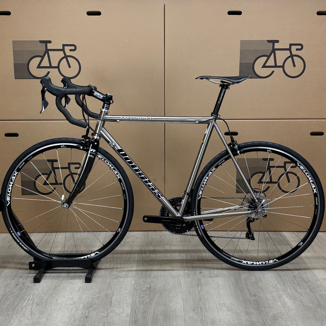 Used Douglas Precision Ti, 3Al/2.5V Titanium Road Bike, Shimano 105 11-Spd, 56cm