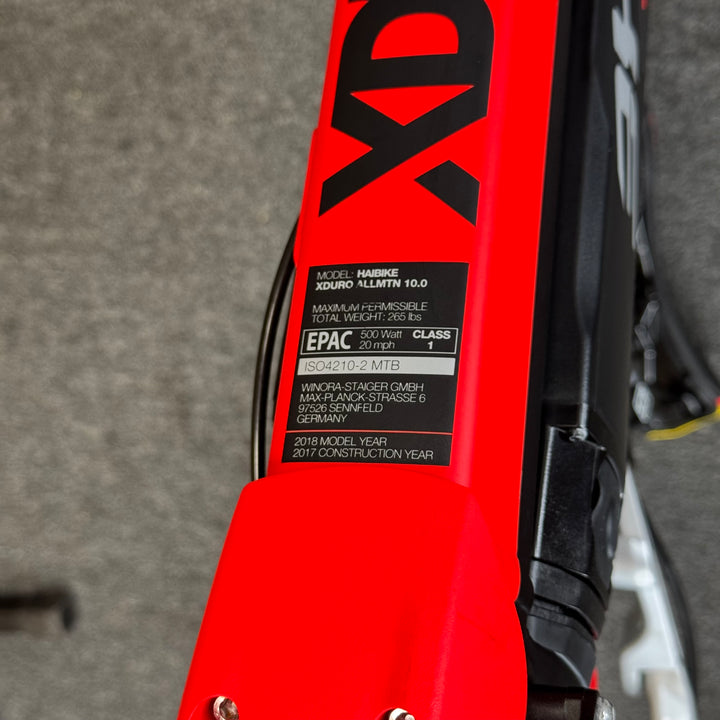 Used Haibike XDURO AllMtn 10.0, E-Bike Mountain Bike-2018, Small