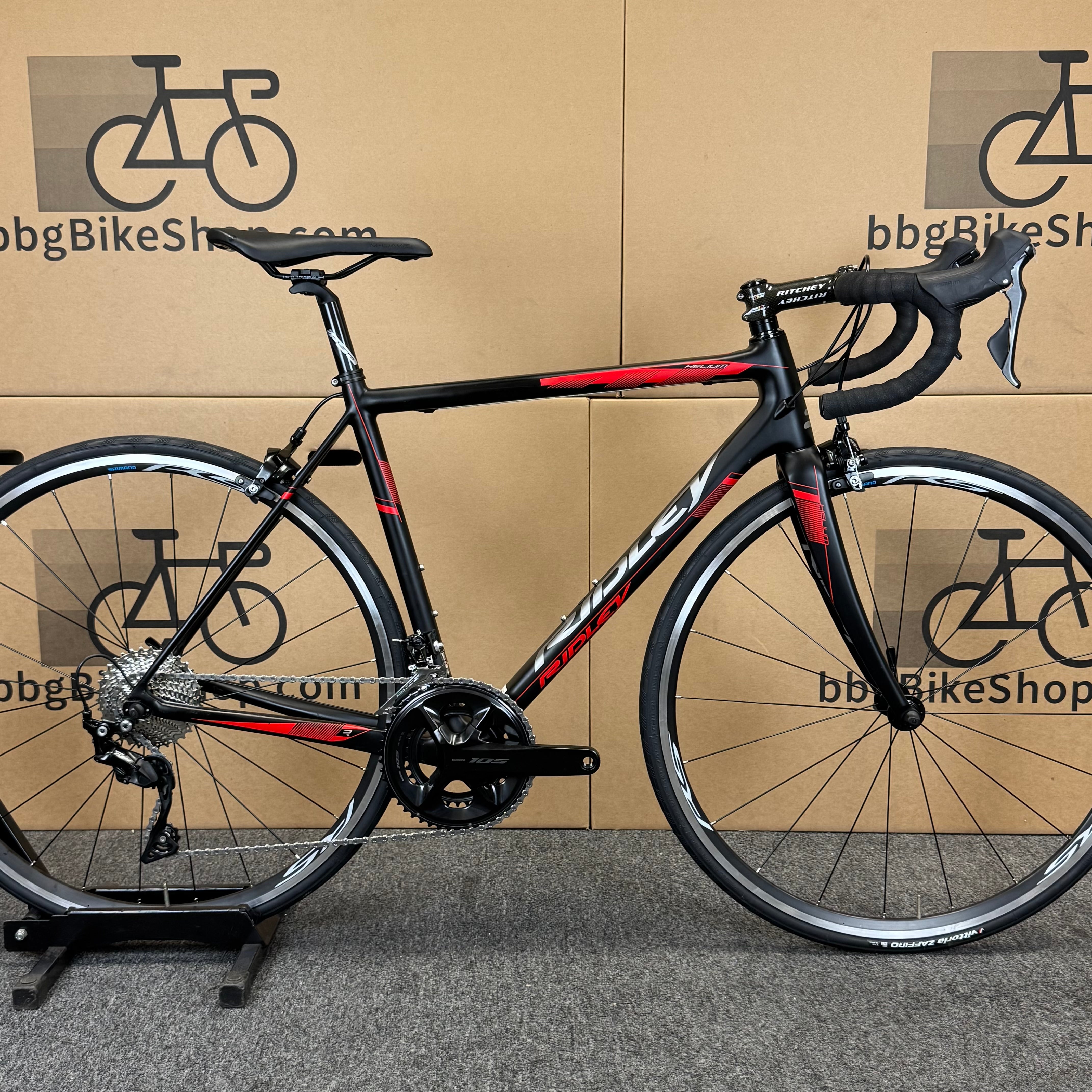 Used Ridley Helium, 11-speed Shimano 105, Carbon Fiber Road Bike