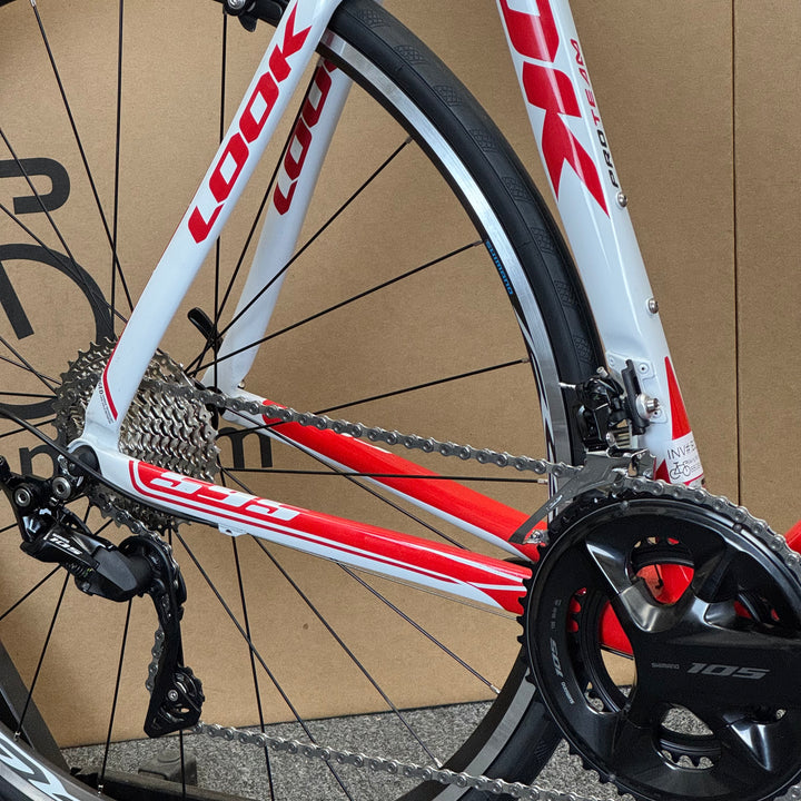 Used Look 595, 11-speed Shimano 105, Carbon Fiber Road Bike-2011, 58cm