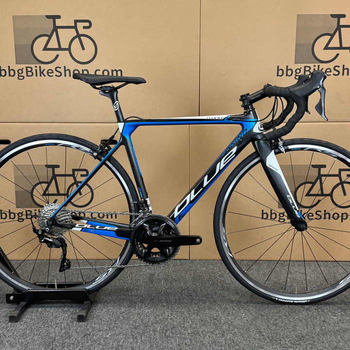 Used Blue Axino EX, 11-speed Shimano 105, Carbon Fiber Road Bike-2017, 52cm (