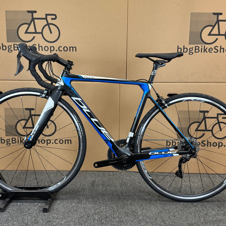 Used Blue Axino EX, 11-speed Shimano 105, Carbon Fiber Road Bike-2017, 52cm (