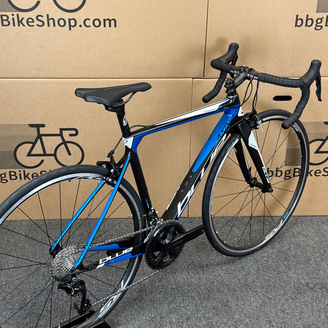 Used Blue Axino EX, 11-speed Shimano 105, Carbon Fiber Road Bike-2017, 52cm (