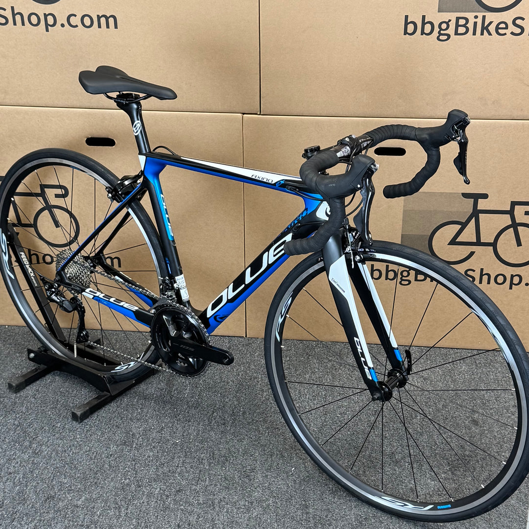 Used Blue Axino EX, 11-speed Shimano 105, Carbon Fiber Road Bike-2017, 52cm (