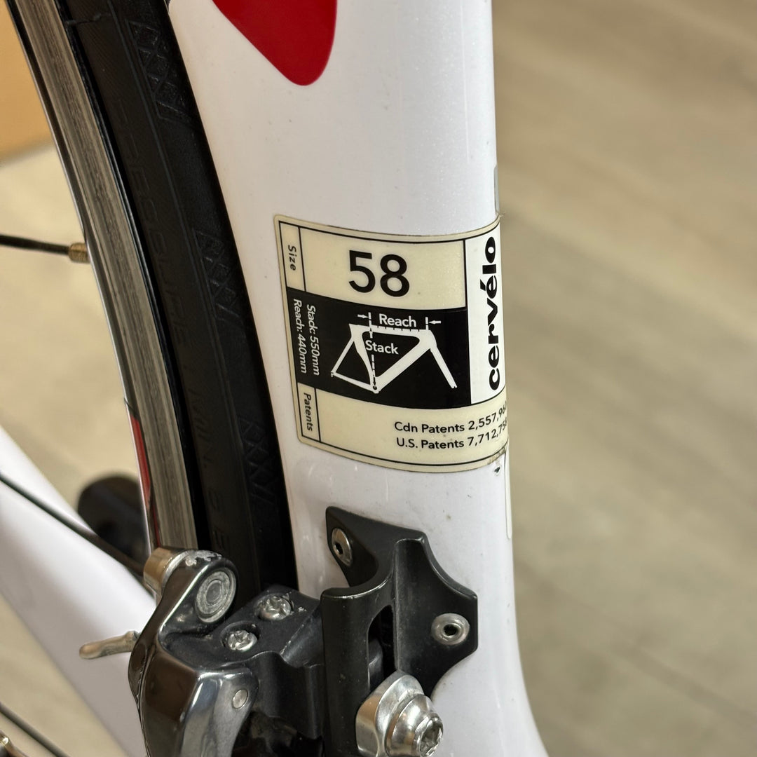 Used Cervelo P2, Shimano Ultegra, Carbon Fiber Triathlon Bike, 58cm