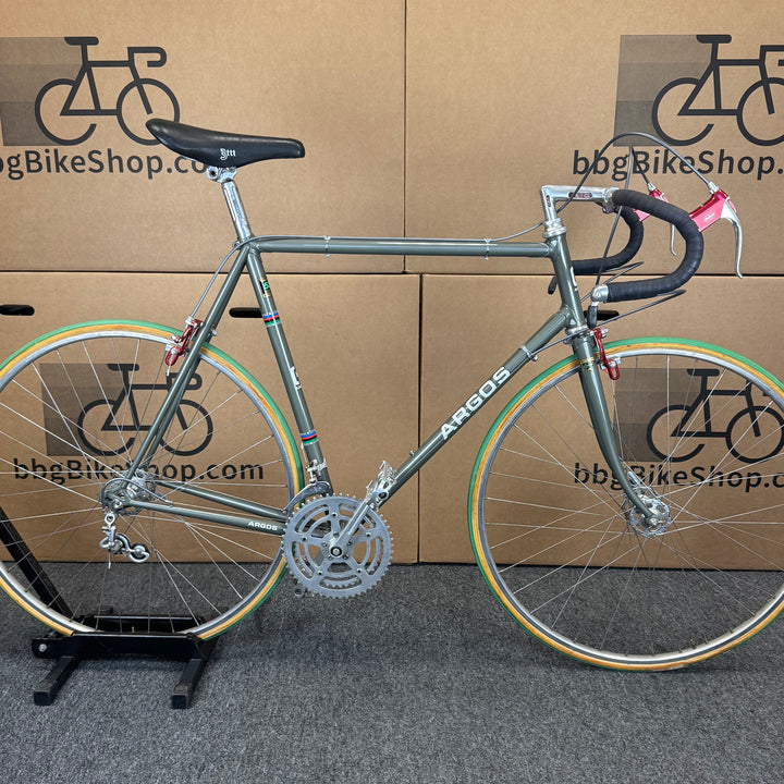 Argos, Hand-Built 531 Reynolds Steel, British Vintage Luxury Road Bike-1980s
