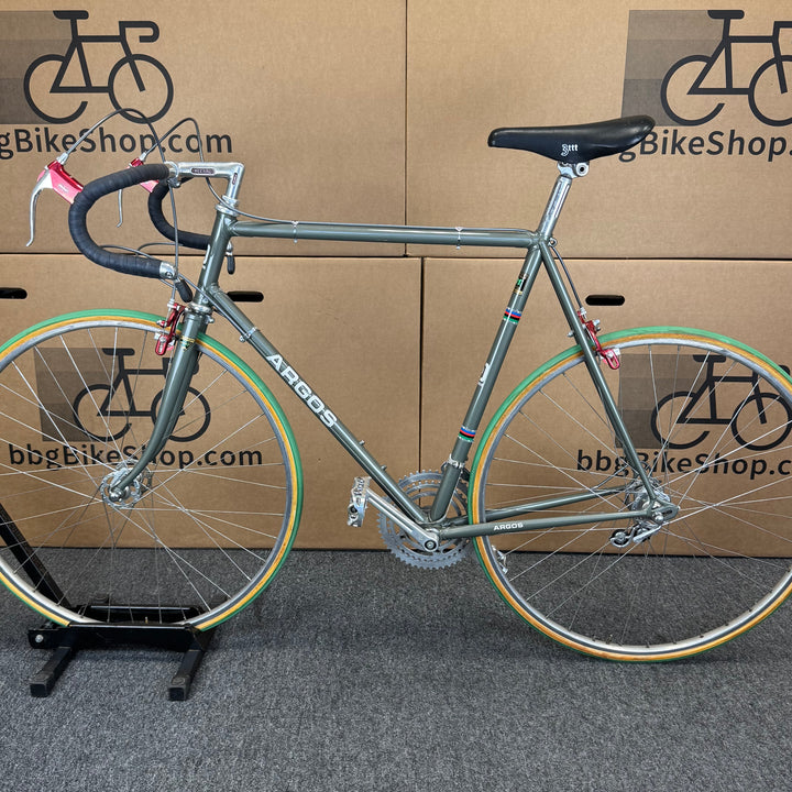 Argos, Hand-Built 531 Reynolds Steel, British Vintage Luxury Road Bike-1980s