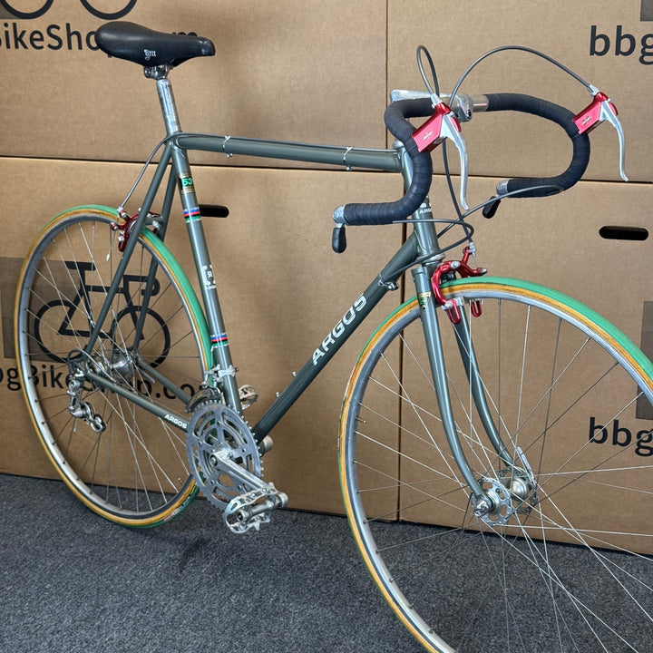 Argos, Hand-Built 531 Reynolds Steel, British Vintage Luxury Road Bike-1980s