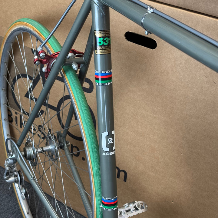 Argos, Hand-Built 531 Reynolds Steel, British Vintage Luxury Road Bike-1980s