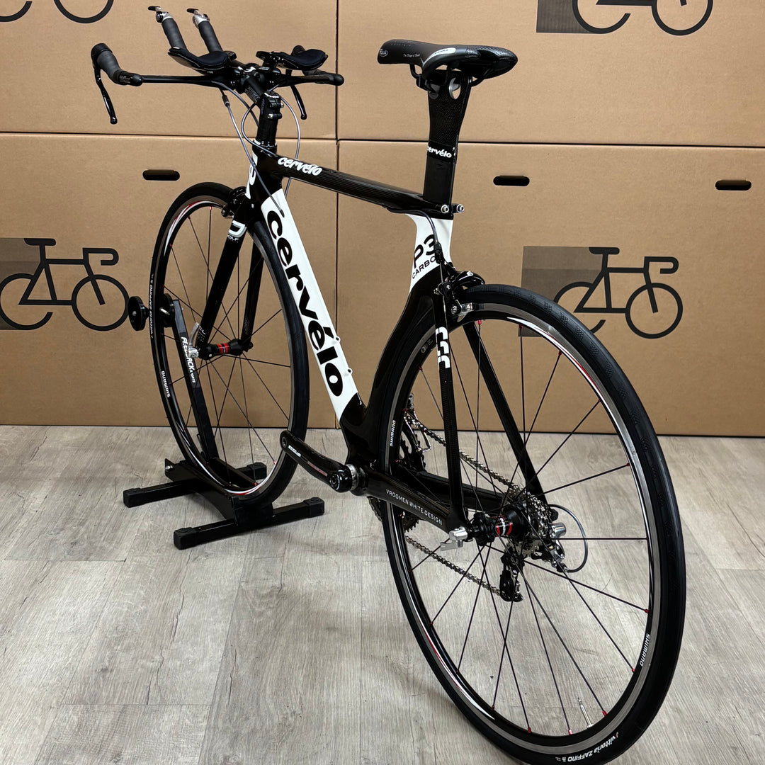Used Cervelo P3, Shimano Dura-Ace, Carbon Fiber Triathlon Bike, 56cm