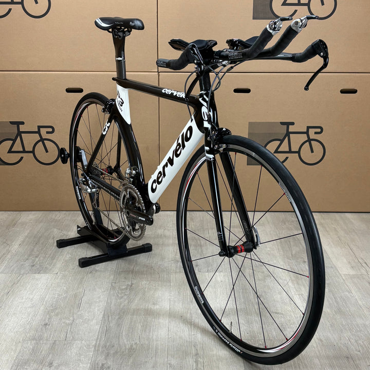 Used Cervelo P3, Shimano Dura-Ace, Carbon Fiber Triathlon Bike, 56cm