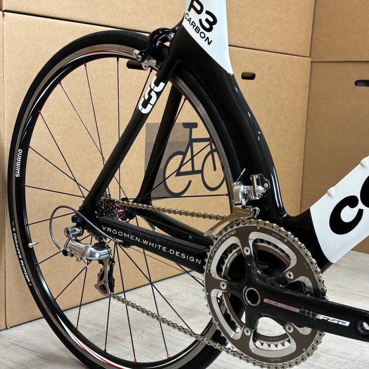 Used Cervelo P3, Shimano Dura-Ace, Carbon Fiber Triathlon Bike, 56cm