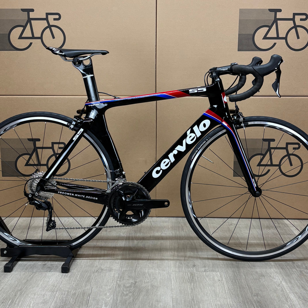 Used Cervelo S5 Team, Carbon Fiber Aero Road Bike, Shimano 105 11-Speed, 56cm