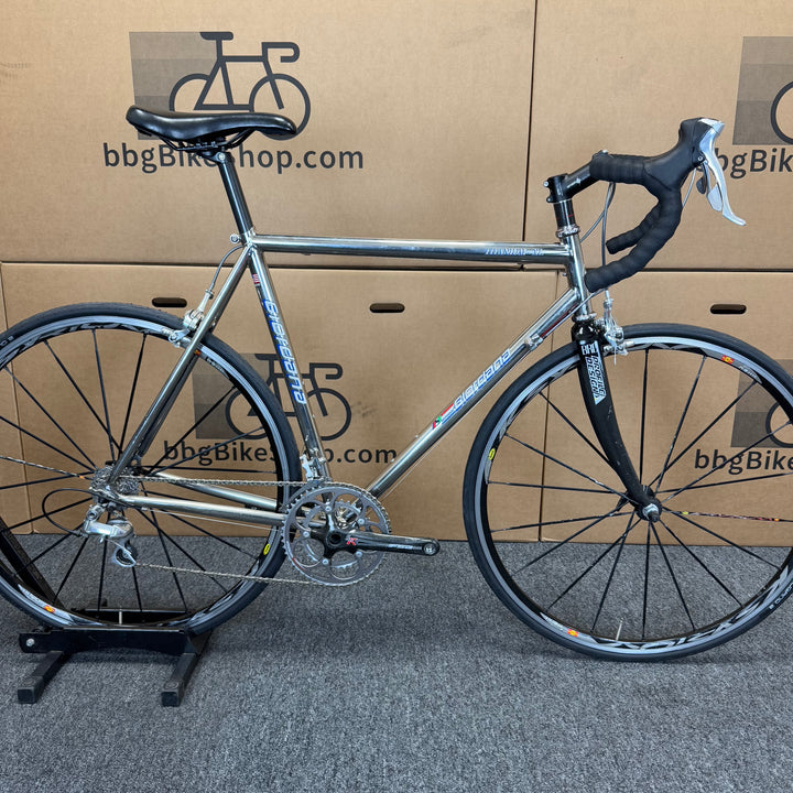 Used Vintage Italian Giordana Titanium Road Bike, full Dura-Ace, 56cm