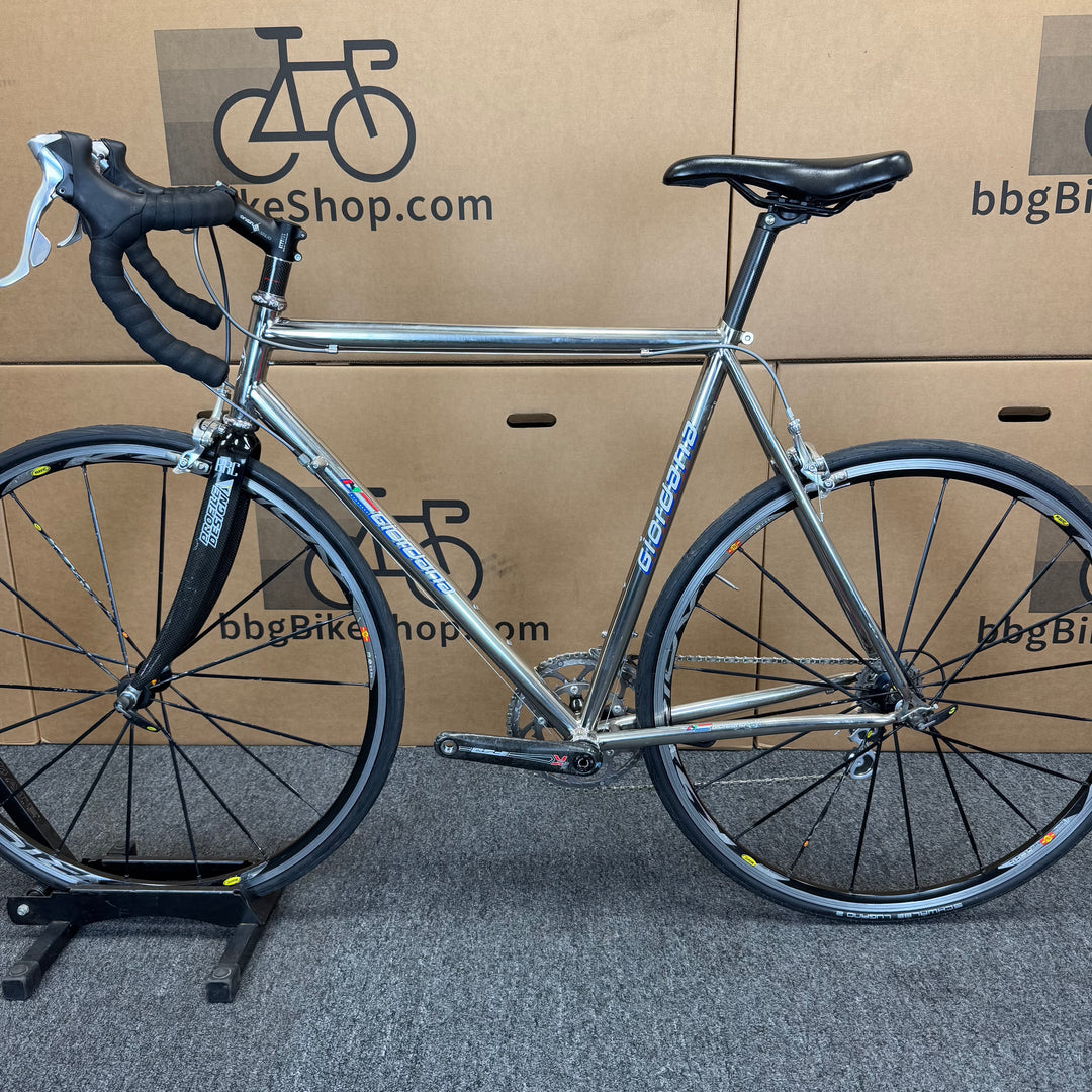 Used Vintage Italian Giordana Titanium Road Bike, full Dura-Ace, 56cm