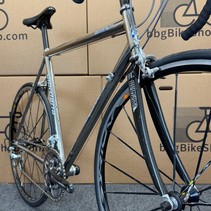 Used Vintage Italian Giordana Titanium Road Bike, full Dura-Ace, 56cm