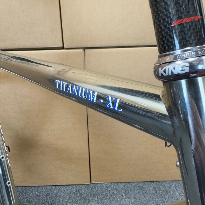 Used Vintage Italian Giordana Titanium Road Bike, full Dura-Ace, 56cm