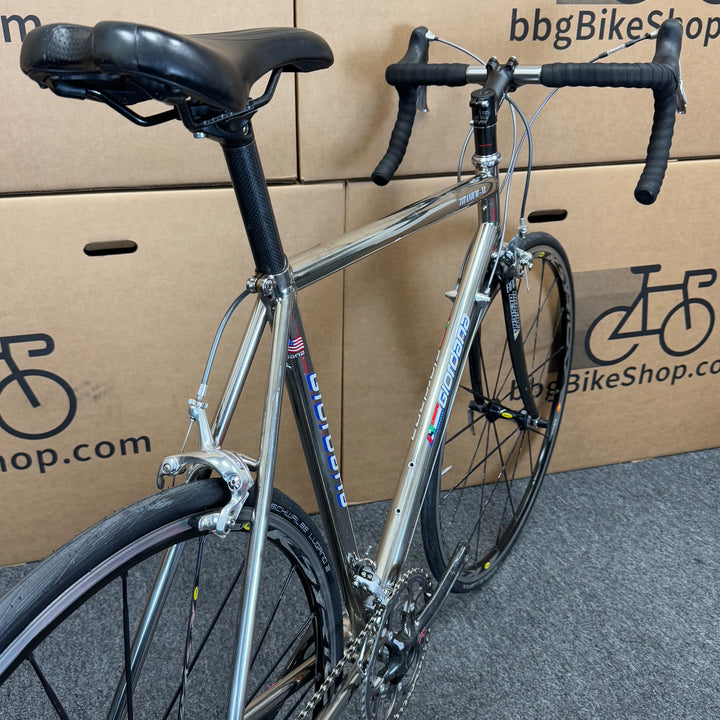 Used Vintage Italian Giordana Titanium Road Bike, full Dura-Ace, 56cm