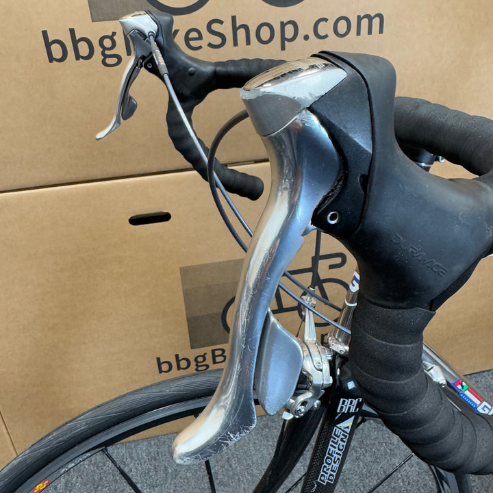 Used Vintage Italian Giordana Titanium Road Bike, full Dura-Ace, 56cm