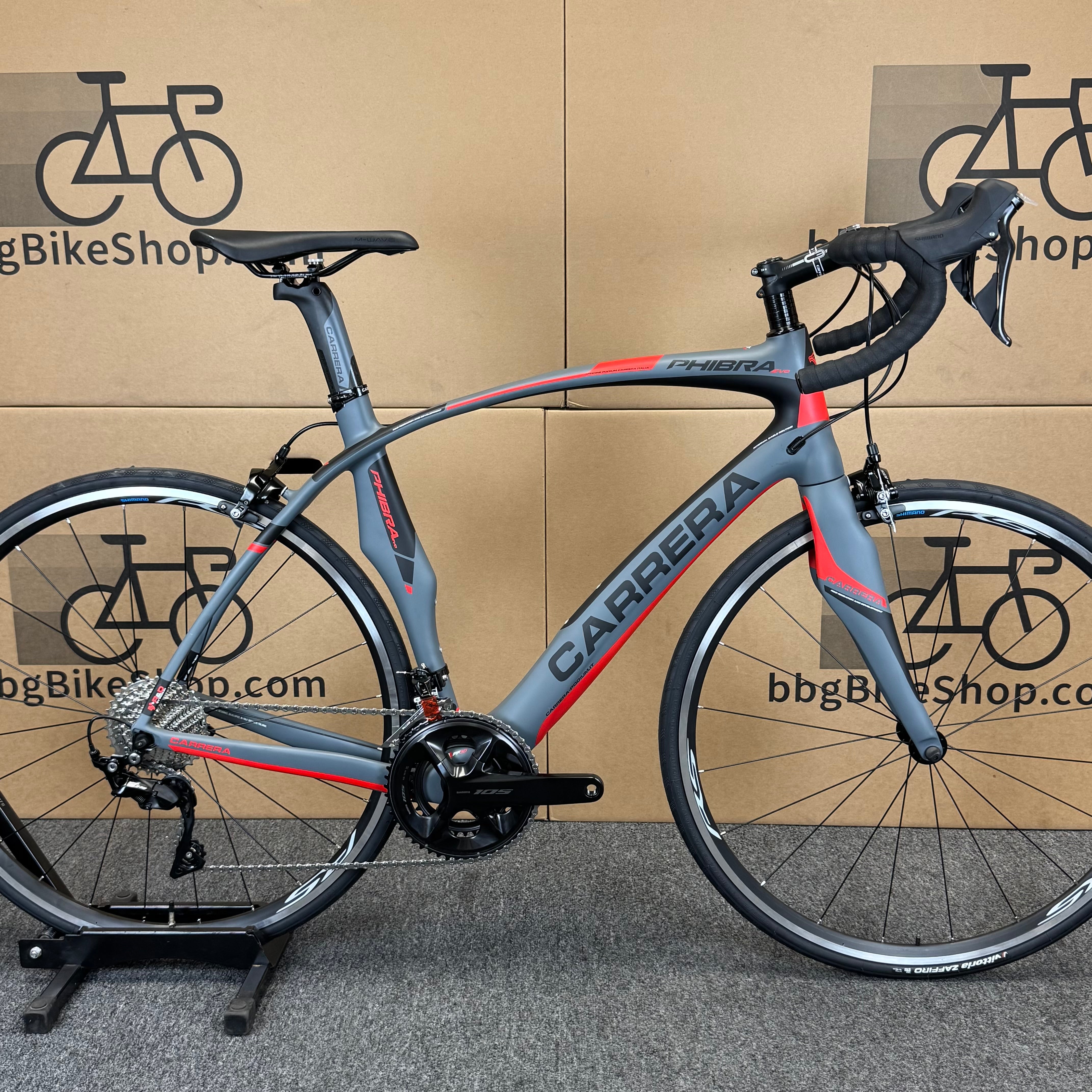 Used Carrera Phibra Evo, 11-speed Shimano 105, Carbon Fiber Road