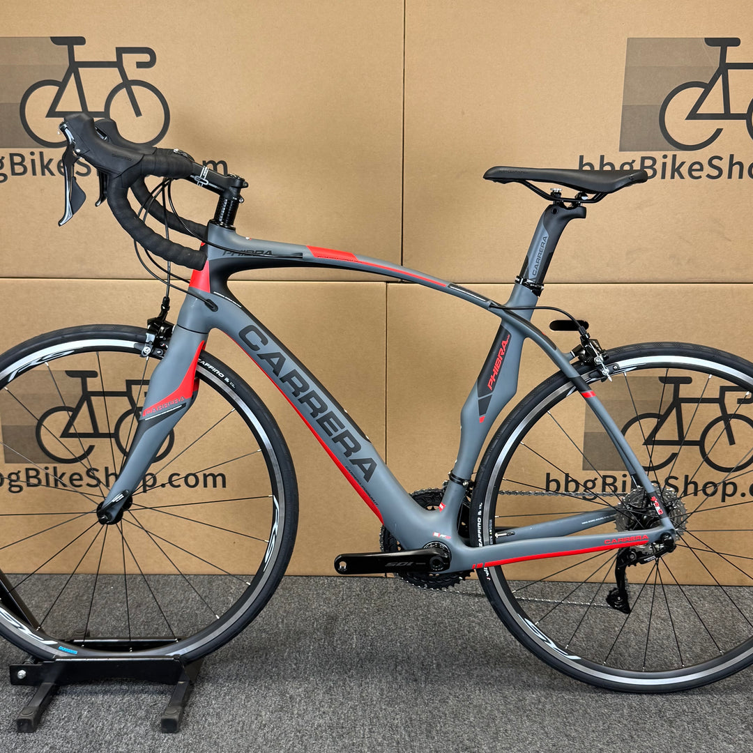 Used Carrera Phibra Evo, 11-speed Shimano 105, Carbon Fiber Road Bike-2018, 58cm