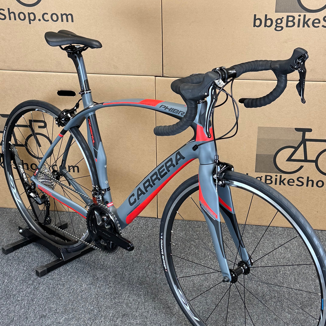 Used Carrera Phibra Evo, 11-speed Shimano 105, Carbon Fiber Road Bike-2018, 58cm