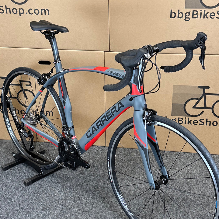 Used Carrera Phibra Evo, 11-speed Shimano 105, Carbon Fiber Road Bike-2018, 58cm