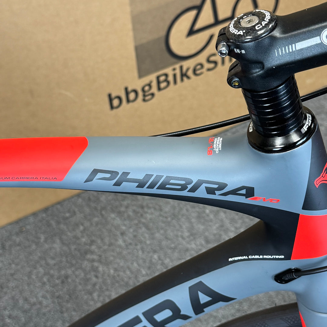 Used Carrera Phibra Evo, 11-speed Shimano 105, Carbon Fiber Road Bike-2018, 58cm