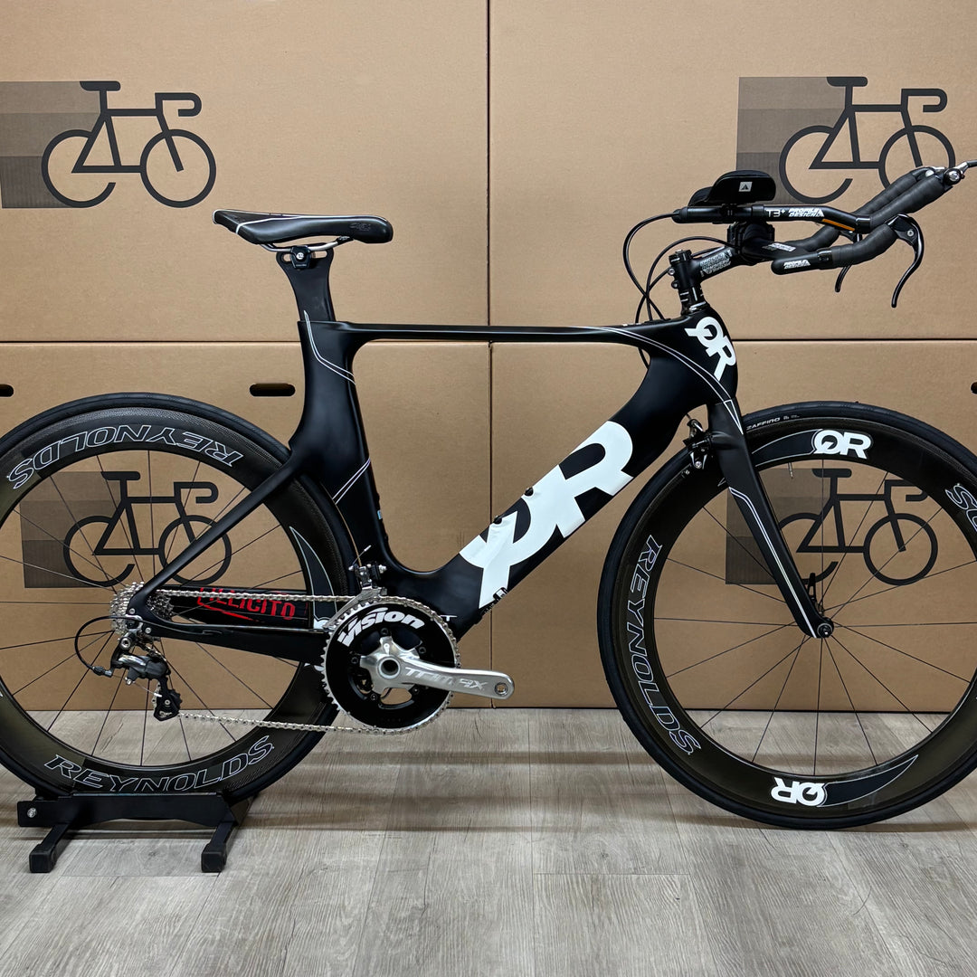 Used Quintana Roo Illicito Carbon Triathlon Bike, Reynolds Carbon Wheels, 56cm
