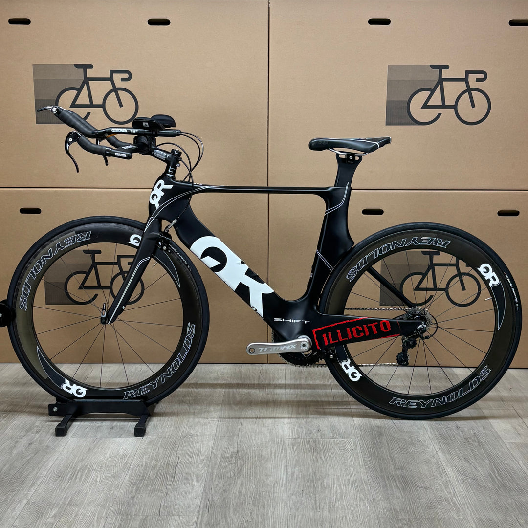 Used Quintana Roo Illicito Carbon Triathlon Bike, Reynolds Carbon Wheels, 56cm