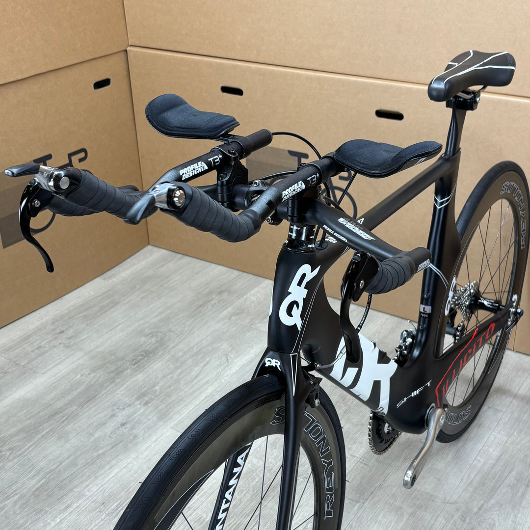 Used Quintana Roo Illicito Carbon Triathlon Bike, Reynolds Carbon Wheels, 56cm