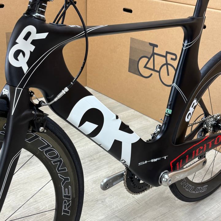 Used Quintana Roo Illicito Carbon Triathlon Bike, Reynolds Carbon Wheels, 56cm