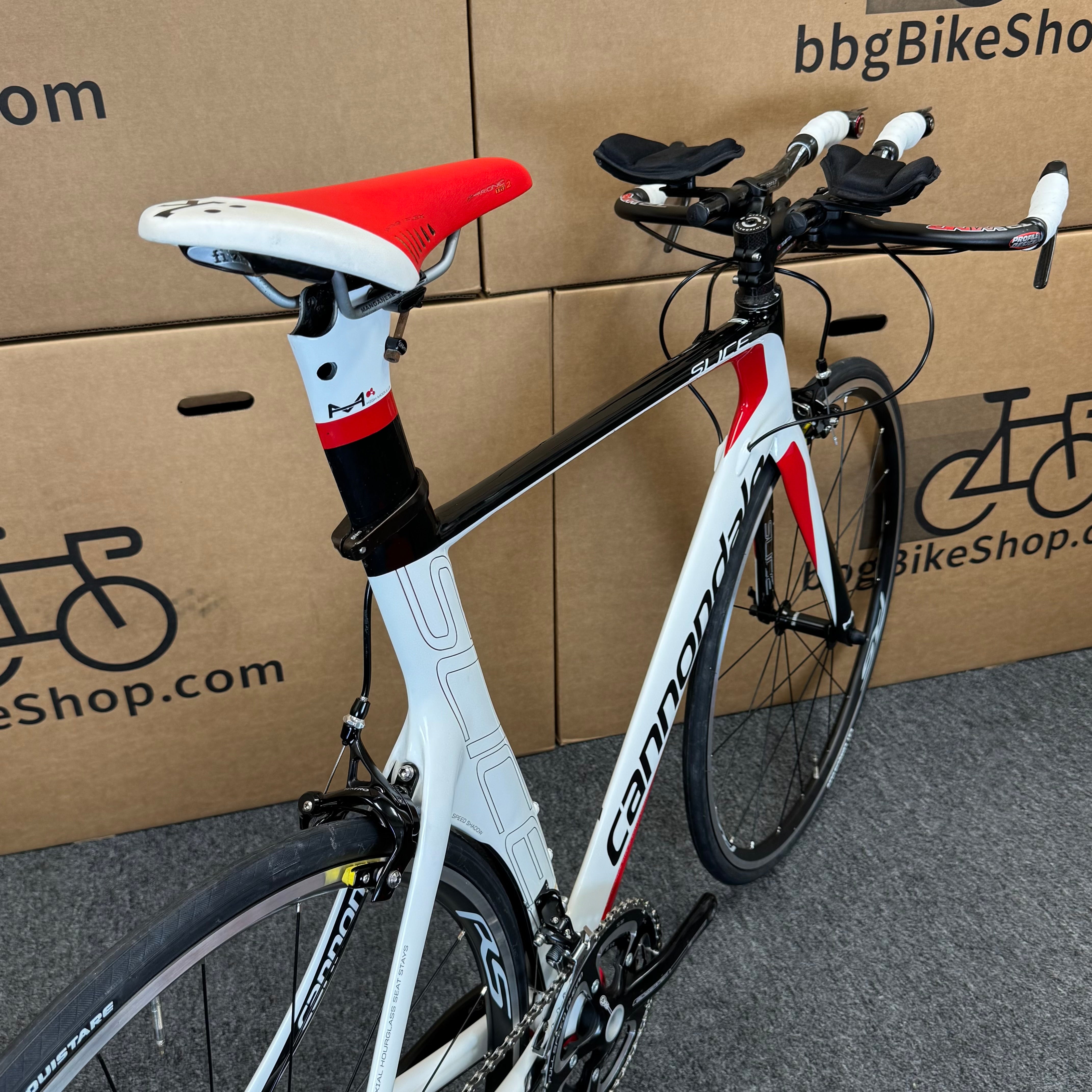 Used Cannondale Slice Hi-Mod 2, Carbon Fiber Triathlon Bike