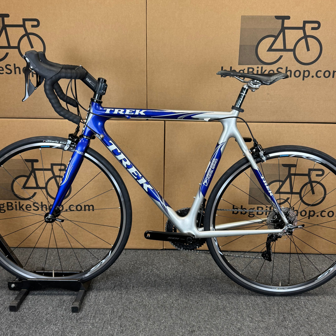 Used Trek 5200 USPS, 11-speed Shimano 105, Carbon Fiber Road Bike-2003, 58cm