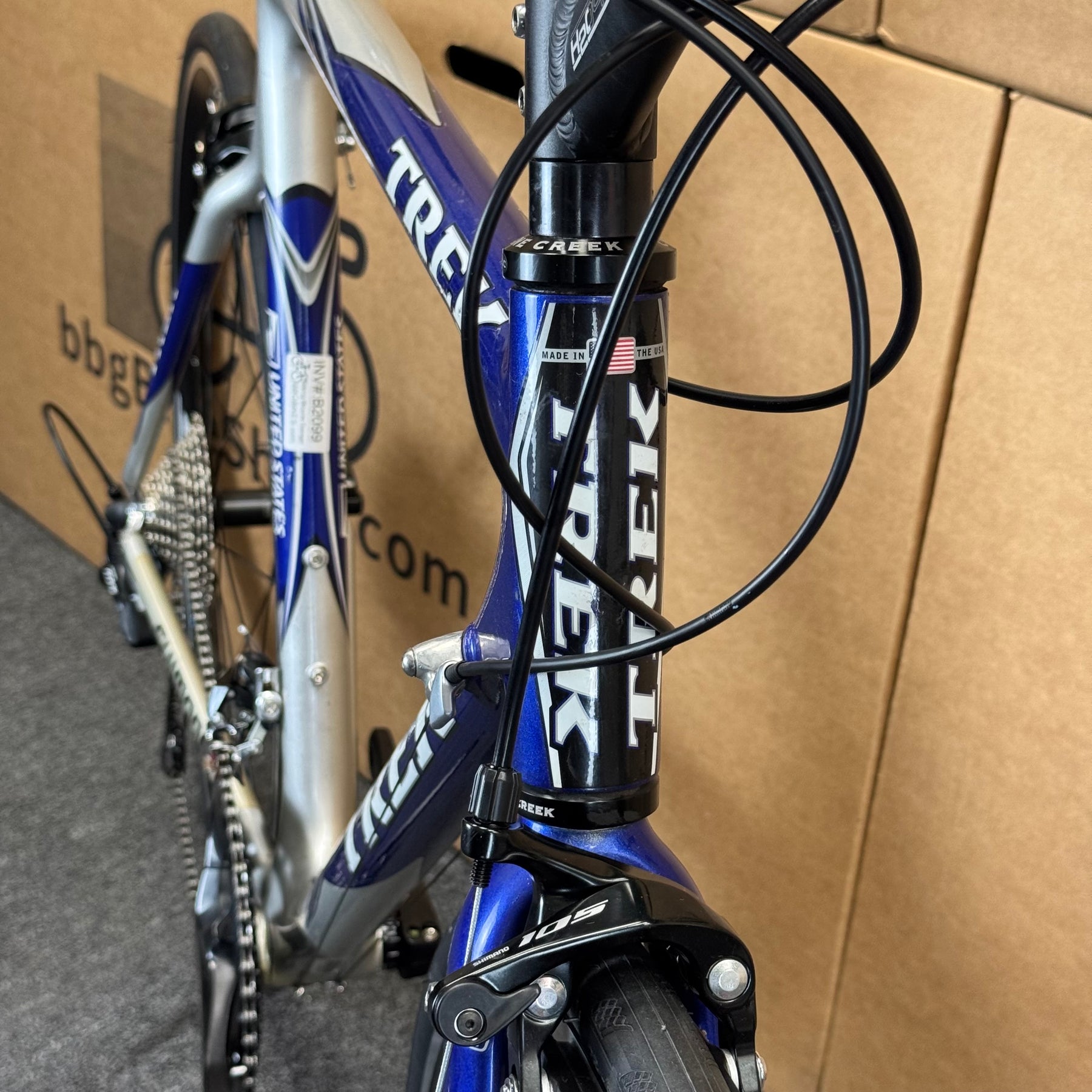Used Trek 5200 USPS, 11-speed Shimano 105, Carbon Fiber Road Bike-2003 – BikingBicycleGarage