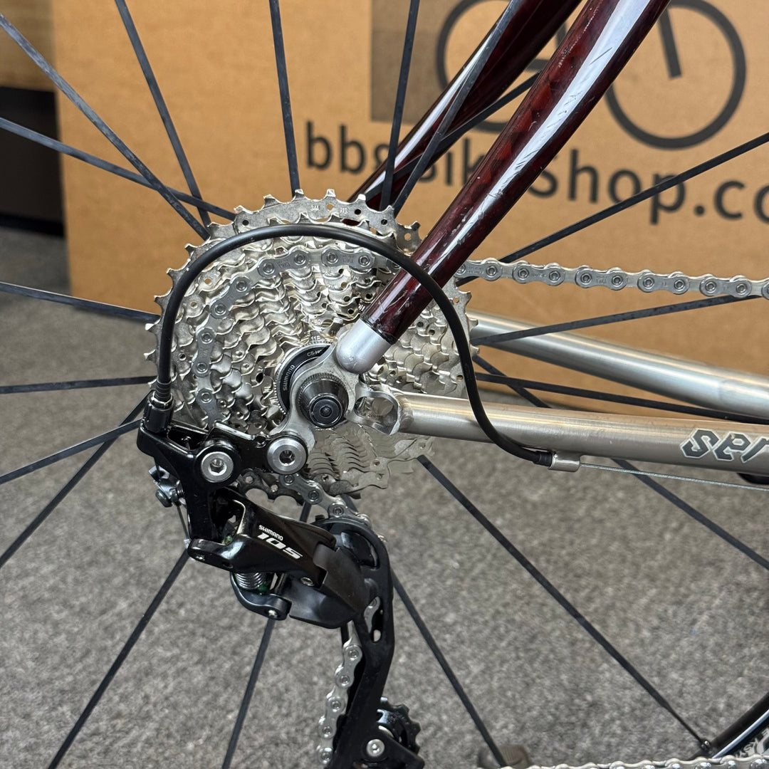 Used Serotta Nove, Titanium / Carbon Road Bike, 11-speed Shimano 105, 58cm