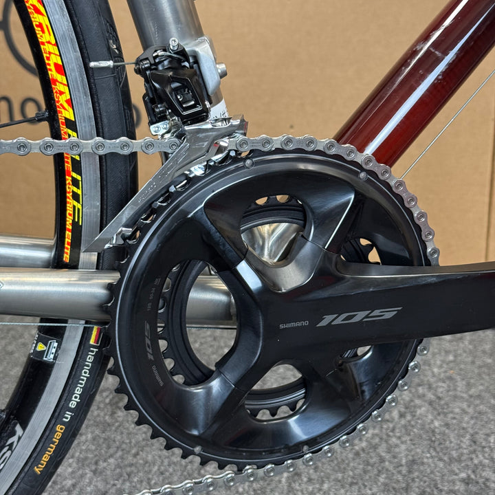 Used Serotta Nove, Titanium / Carbon Road Bike, 11-speed Shimano 105, 58cm