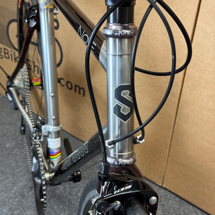 Used Serotta Nove, Titanium / Carbon Road Bike, 11-speed Shimano 105, 58cm