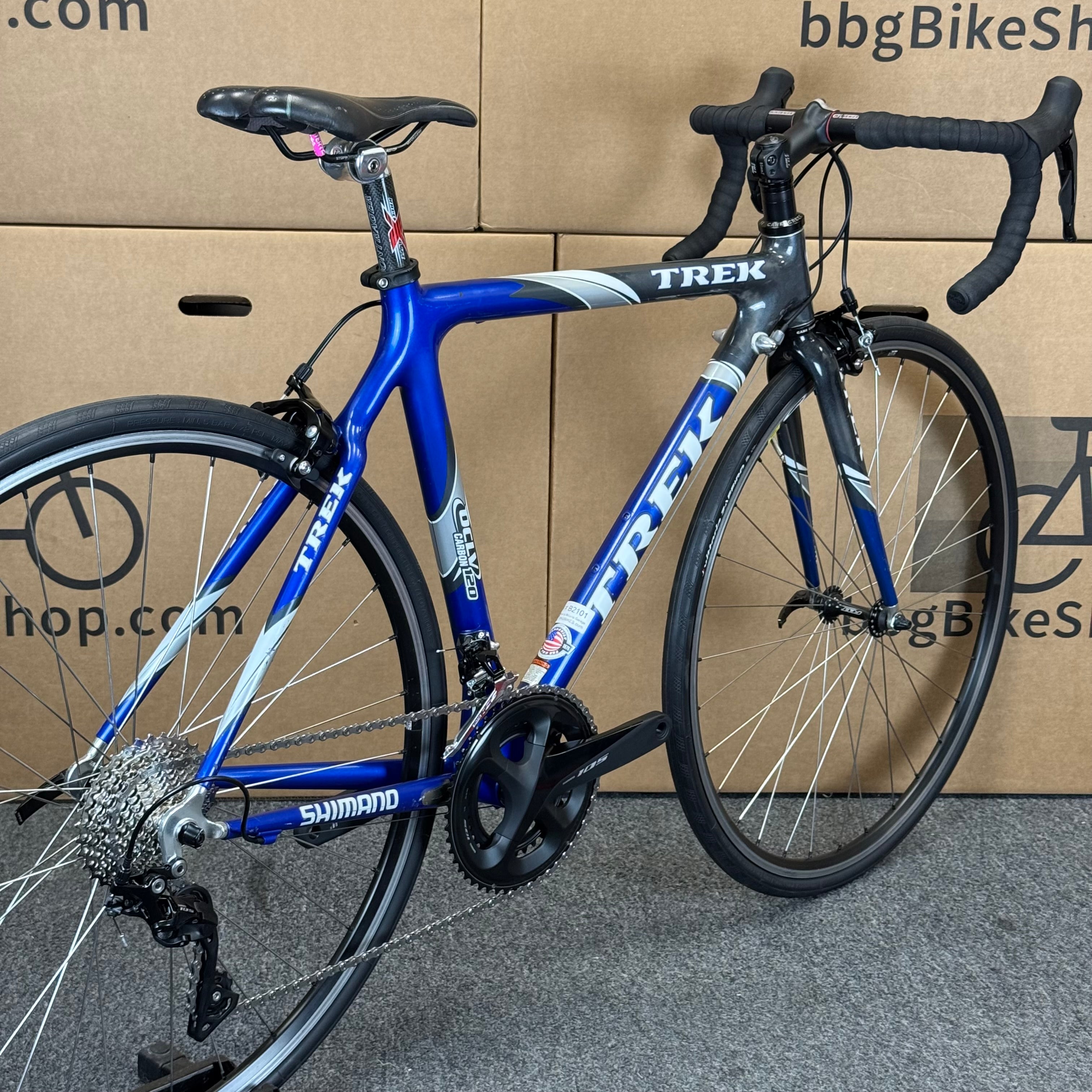 Used Trek 5200 OCLV 120, 11-speed Shimano 105, Carbon Road Bike