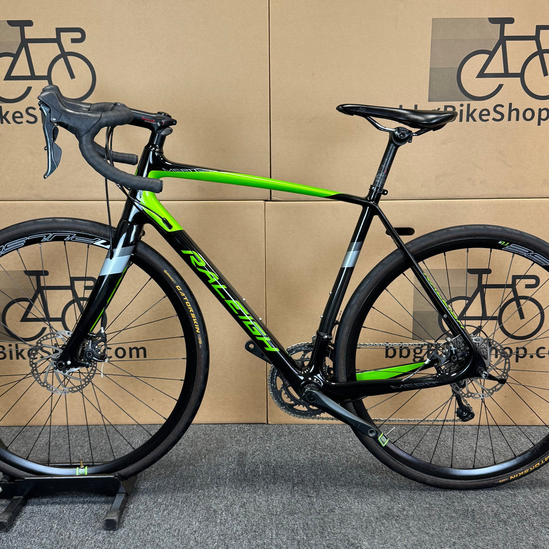 Used Raleigh Merit, Disc Brakes, Carbon Fiber Road Bike, 56cm