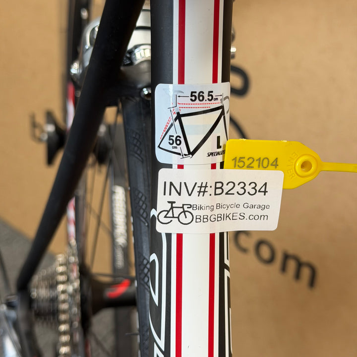 Used Specialized Tarmac, Shimano Ultegra, Carbon Fiber Road Bike, 56cm
