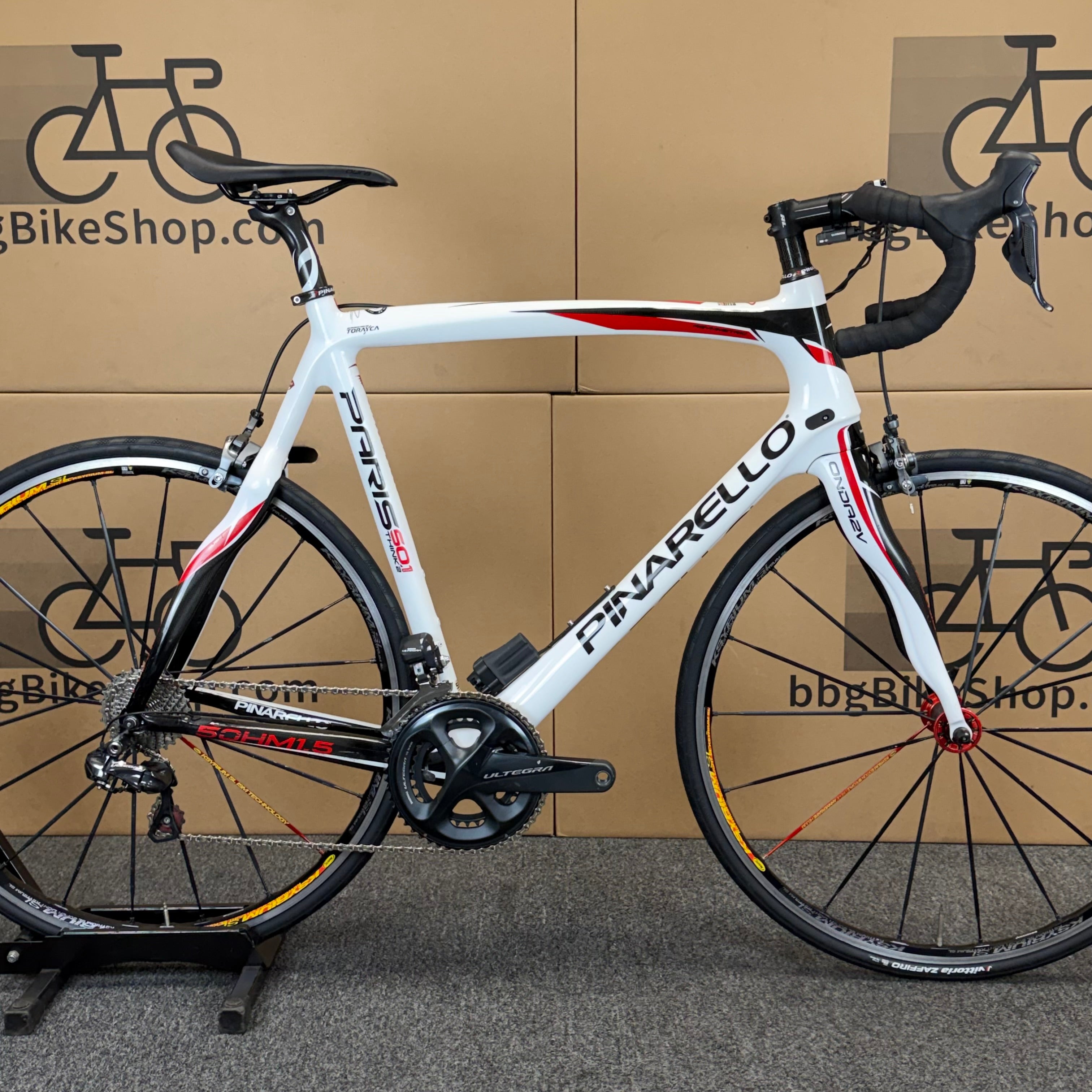 Used Pinarello Paris, Carbon Fiber Road Bike, Shimano Ultegra Di2