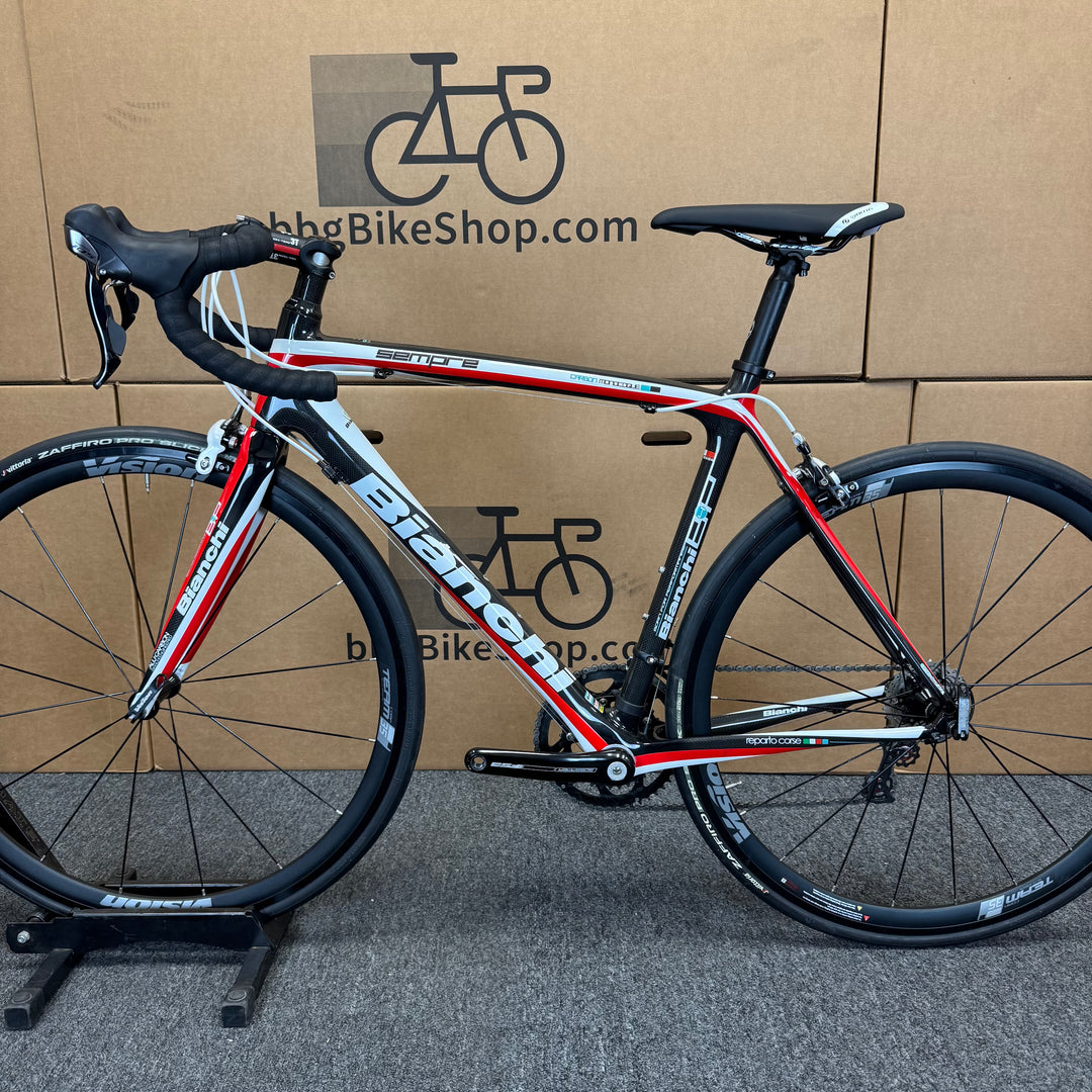 Used Bianchi Sempre, Carbon Fiber Road Bike-2014, 55cm