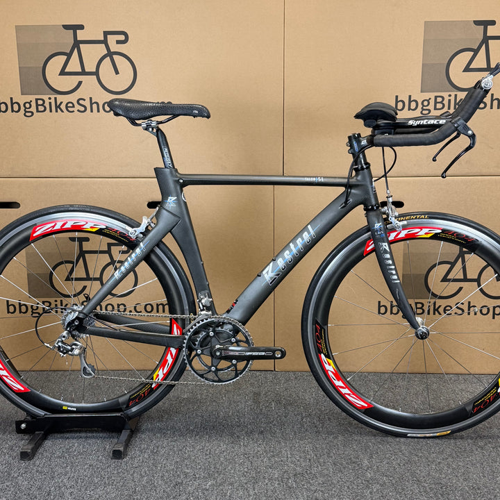 Used Kestrel Talon SL, Campagnolo Chorus, Zipp 404, Carbon Triathlon Bike, 52cm