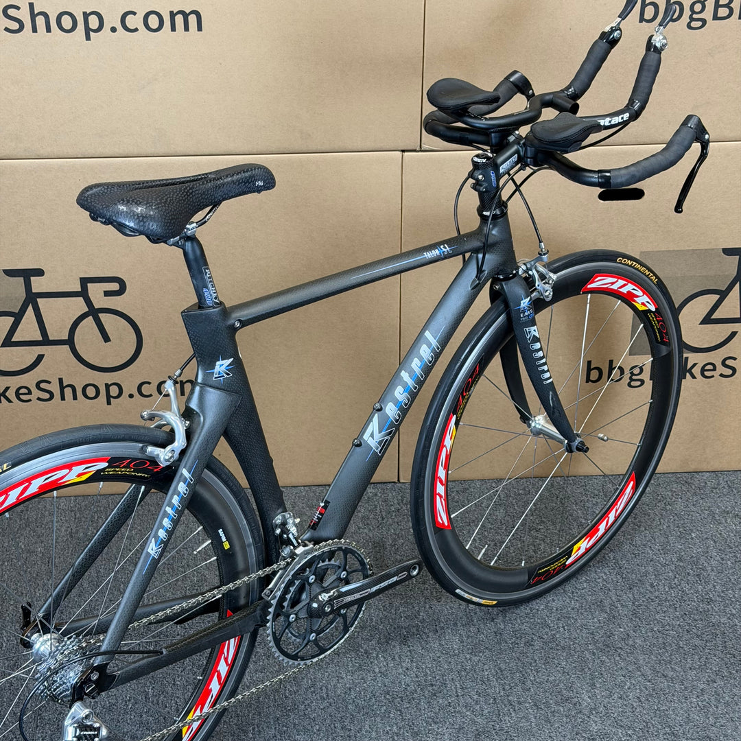 Used Kestrel Talon SL, Campagnolo Chorus, Zipp 404, Carbon Triathlon Bike, 52cm