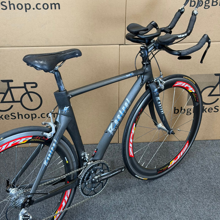 Used Kestrel Talon SL, Campagnolo Chorus, Zipp 404, Carbon Triathlon Bike, 52cm